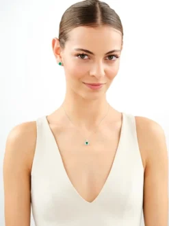 Zawieszka srebrna z cyrkoniami - koło