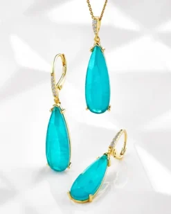 Zawieszka srebrna z cyrkoniami i szlifowanym szkłem