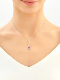 Zawieszka srebrna z cyrkoniami