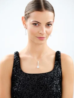 Zawieszka srebrna z cyrkoniami