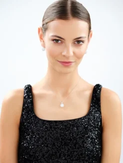 Zawieszka srebrna z cyrkoniami