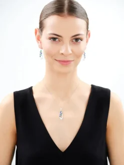 Zawieszka srebrna z cyrkoniami