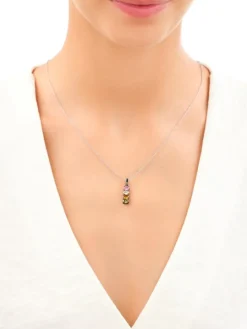 Zawieszka srebrna z cyrkoniami