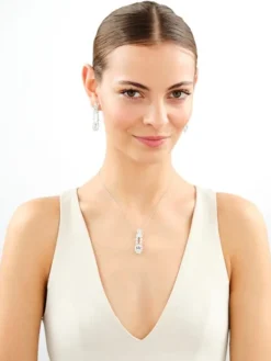 Zawieszka srebrna z cyrkoniami