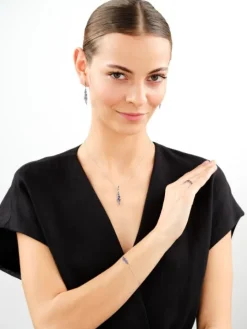 Zawieszka srebrna z cyrkoniami