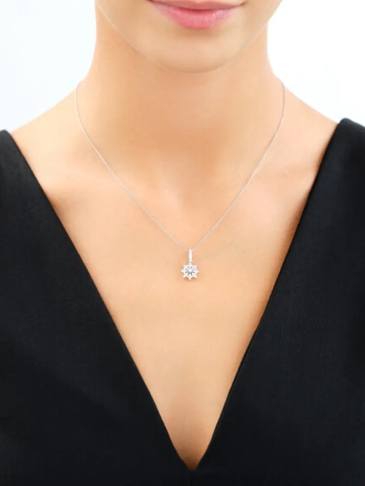 Zawieszka srebrna z cyrkoniami - gwiazda