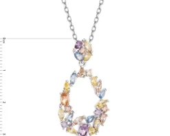 Zawieszka srebrna z cyrkoniami