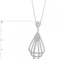 Zawieszka srebrna z cyrkoniami