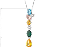 Zawieszka srebrna z cyrkoniami