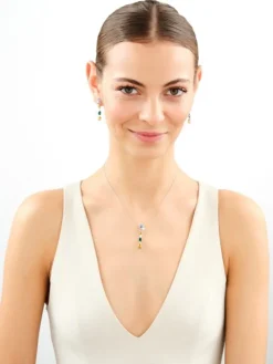 Zawieszka srebrna z cyrkoniami