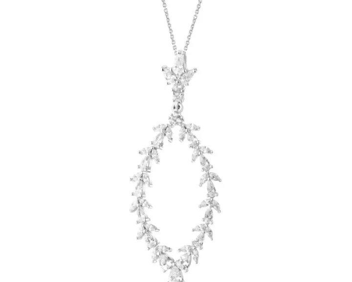 Zawieszka srebrna z cyrkoniami