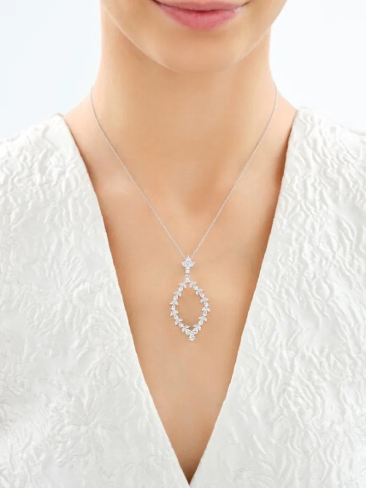 Zawieszka srebrna z cyrkoniami