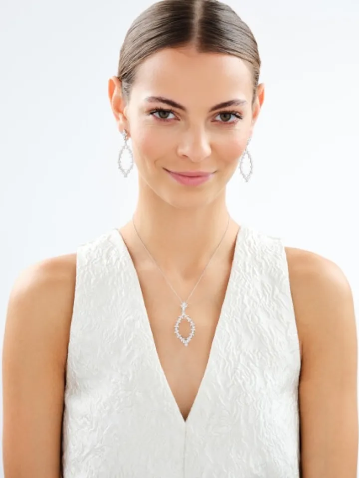 Zawieszka srebrna z cyrkoniami