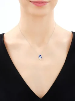 Zawieszka srebrna z cyrkoniami