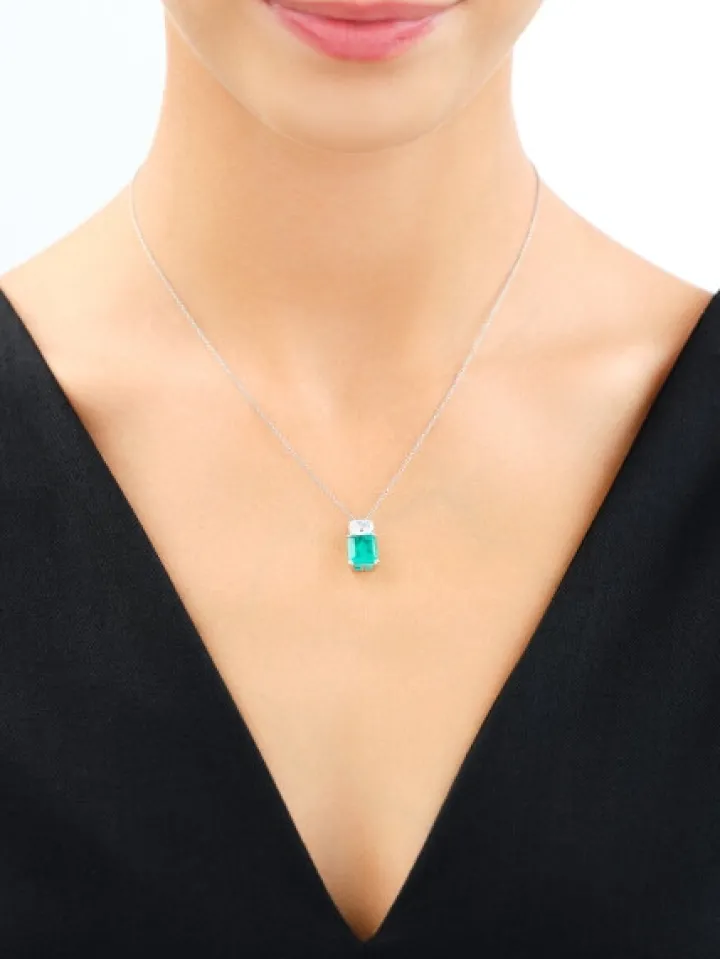 Zawieszka srebrna z cyrkoniami