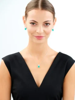 Zawieszka srebrna z cyrkoniami