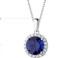 Zawieszka srebrna z cyrkoniami - koło