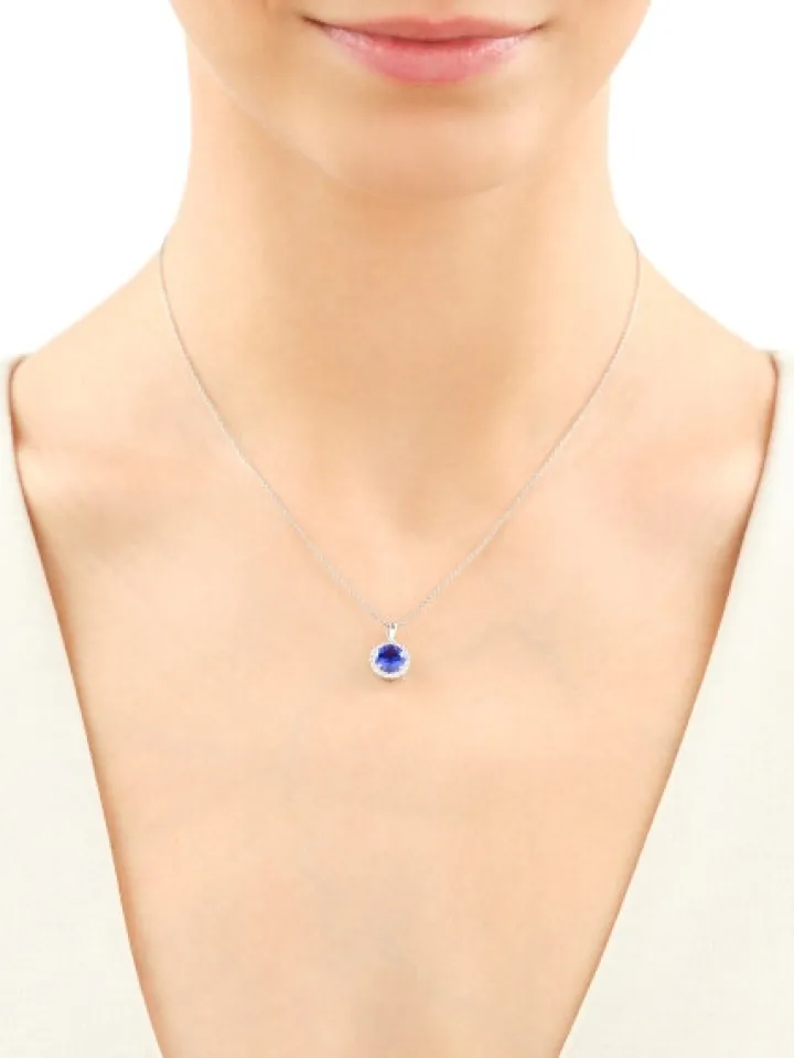 Zawieszka srebrna z cyrkoniami - koło