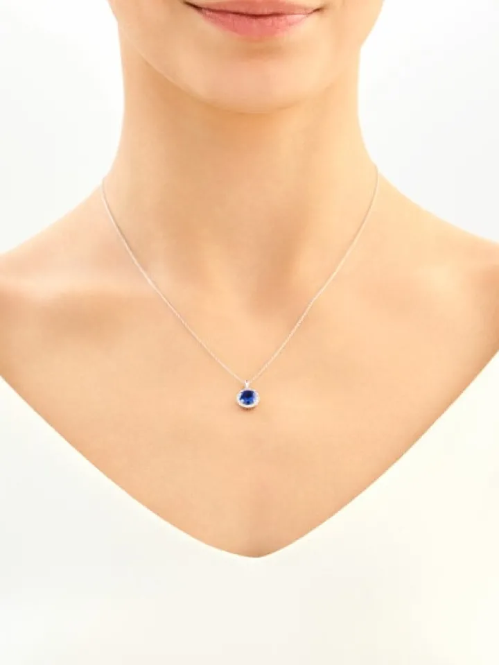 Zawieszka srebrna z cyrkoniami - koło