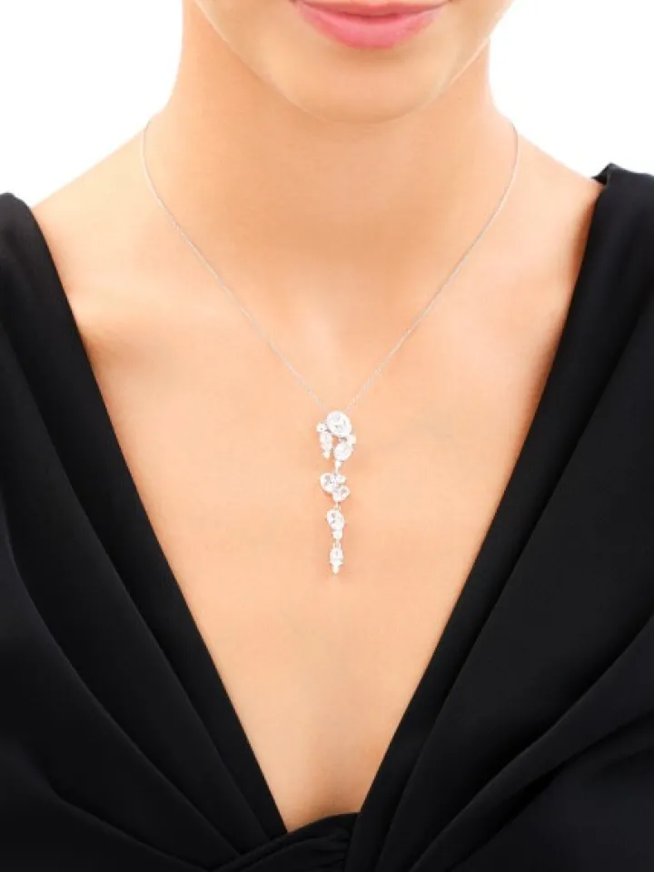 Zawieszka srebrna z cyrkoniami