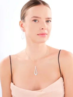 Zawieszka srebrna z cyrkoniami