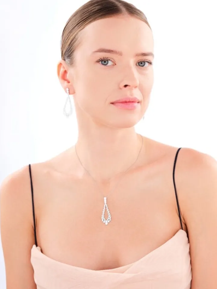 Zawieszka srebrna z cyrkoniami