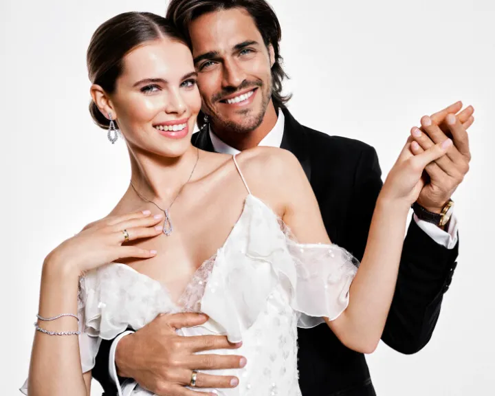 Zawieszka srebrna z cyrkoniami