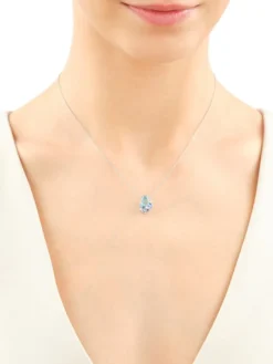 Zawieszka srebrna z cyrkoniami i szlifowanym szkłem