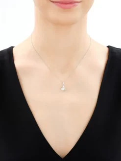 Zawieszka srebrna z cyrkoniami - ptak