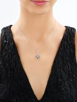 Zawieszka srebrna z cyrkoniami