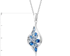 Zawieszka srebrna z cyrkoniami