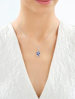 Zawieszka srebrna z cyrkoniami