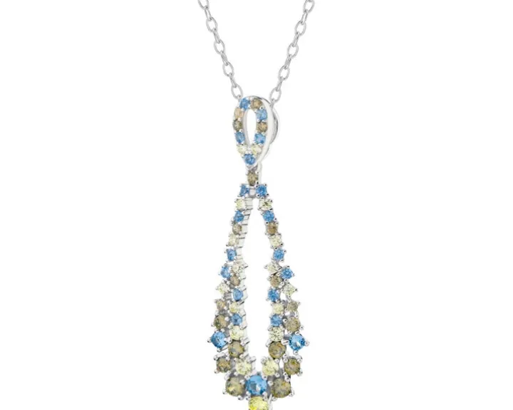 Zawieszka srebrna z cyrkoniami