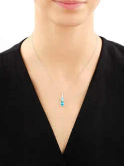 Zawieszka srebrna z cyrkoniami