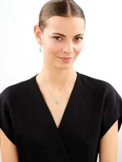 Zawieszka srebrna z cyrkoniami