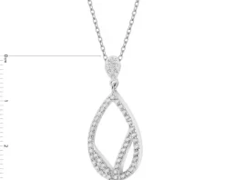 Zawieszka srebrna z cyrkoniami