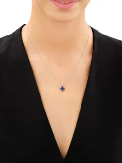 Zawieszka srebrna z cyrkoniami - gwiazda