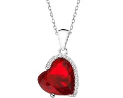 Zawieszka srebrna z cyrkoniami - krzyż