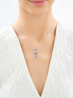 Zawieszka srebrna z cyrkoniami