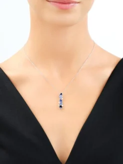 Zawieszka srebrna z cyrkoniami - gwiazdy