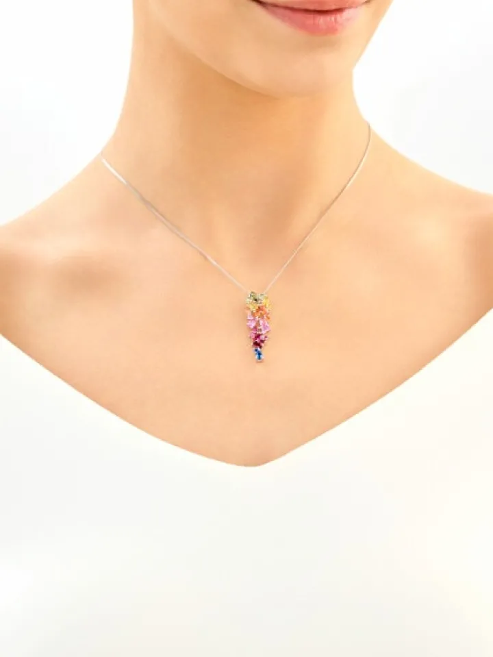 Zawieszka srebrna z cyrkoniami