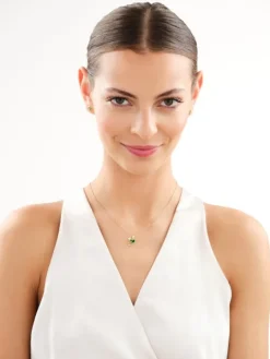 Zawieszka srebrna z cyrkoniami i emalią - koliber