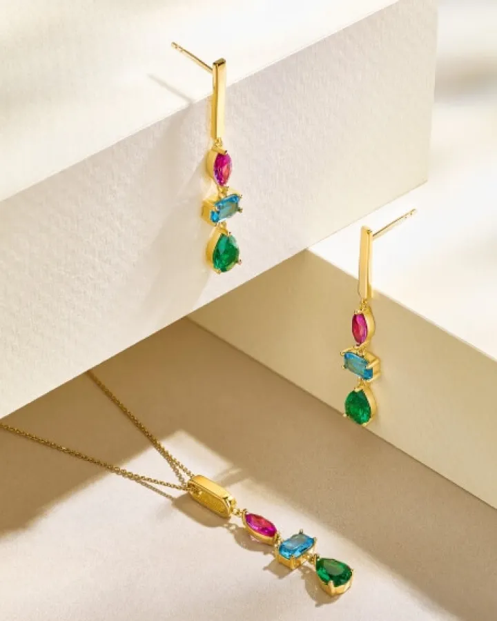 Zawieszka srebrna z cyrkoniami