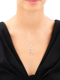 Zawieszka srebrna z cyrkoniami