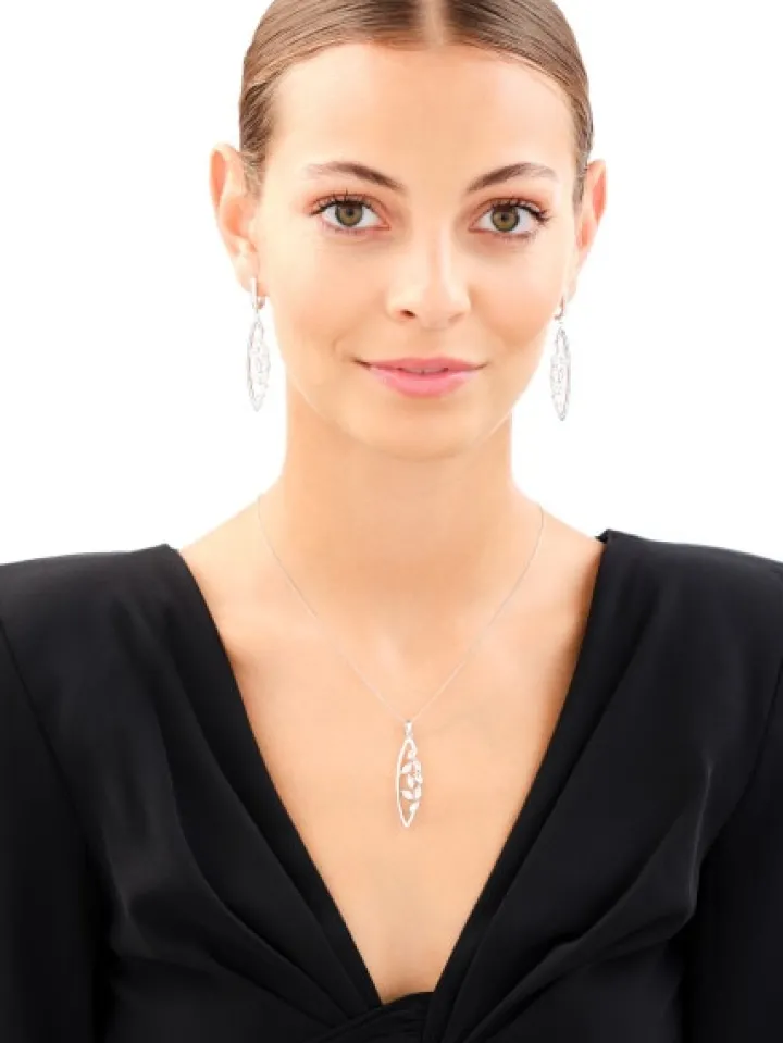 Zawieszka srebrna z cyrkoniami