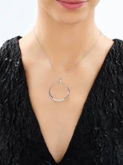 Zawieszka srebrna z cyrkoniami - koło