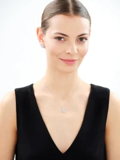 Zawieszka srebrna z cyrkoniami