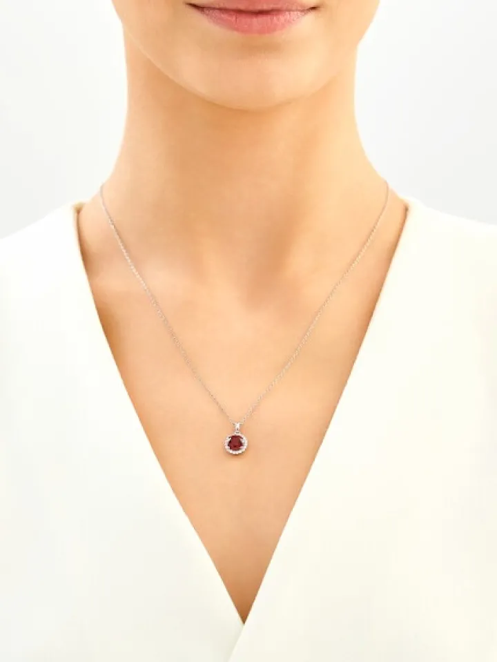 Zawieszka srebrna z cyrkoniami - koło