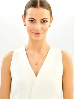 Zawieszka srebrna z cyrkoniami - koło