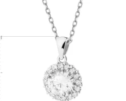 Zawieszka srebrna z cyrkoniami